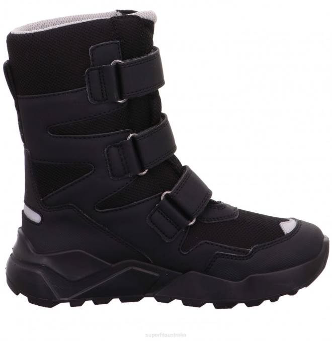 Superfit Black/Light grey Kids & Teens ROCKET - Boot with Velcro Fastener Z6Z8926