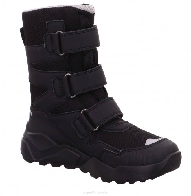 Superfit Black/Light grey Kids & Teens ROCKET - Boot with Velcro Fastener Z6Z8926