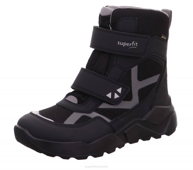 Superfit Black/Light grey Kids & Teens ROCKET - Boot with Velcro Fastener Z6Z8933