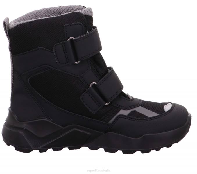 Superfit Black/Light grey Kids & Teens ROCKET - Boot with Velcro Fastener Z6Z8933