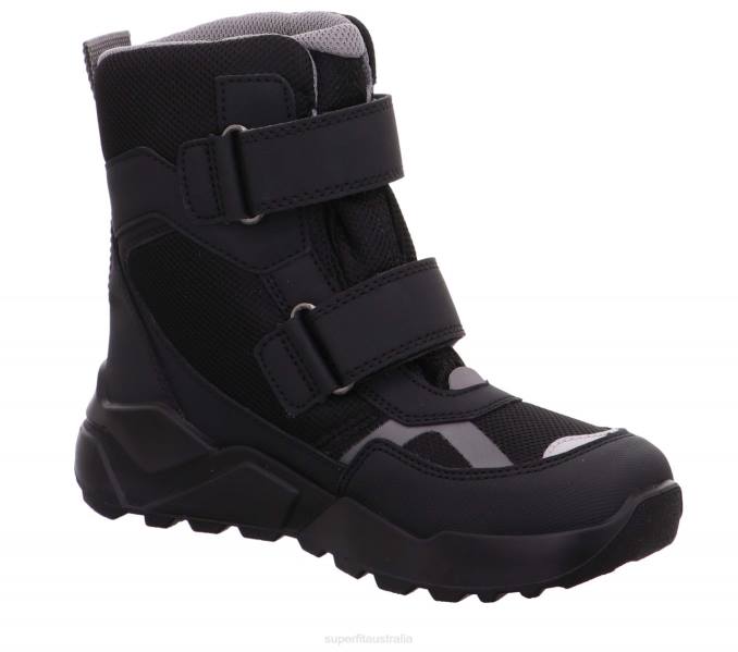 Superfit Black/Light grey Kids & Teens ROCKET - Boot with Velcro Fastener Z6Z8933