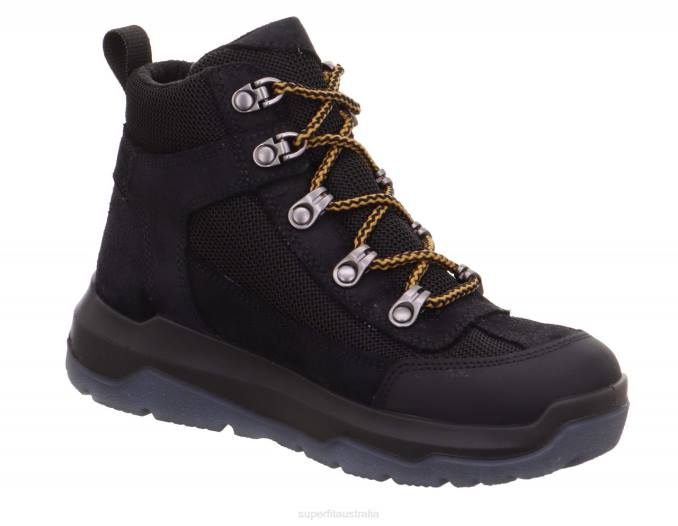 Superfit Black/Yellow Kids & Teens SPACE - Boot with Lacing Z6Z8912