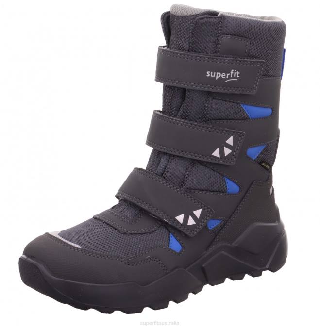 Superfit Grey/Blue Kids & Teens ROCKET - Boot with Velcro Fastener Z6Z8928