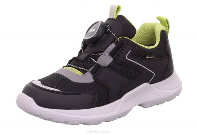 Superfit Black/Green Kids & Teens RUSH - Sneakers low with BOA Fit System Z6Z8538