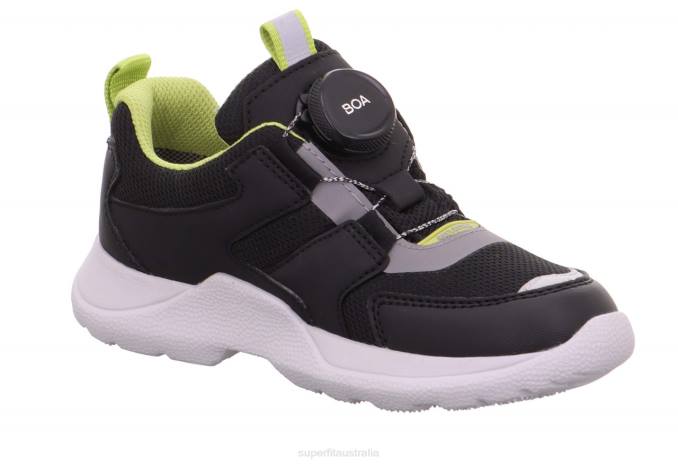 Superfit Black/Green Kids & Teens RUSH - Sneakers low with BOA Fit System Z6Z8538