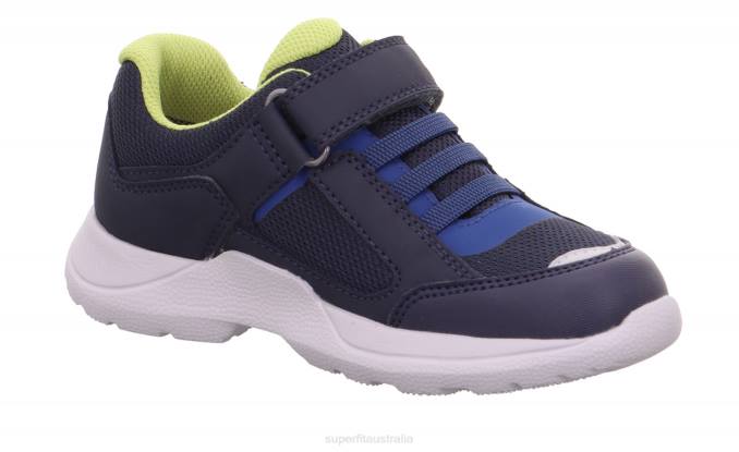 Superfit Blue/Light Green Kids & Teens RUSH - Sneakers low with Velcro Fastener Z6Z8524