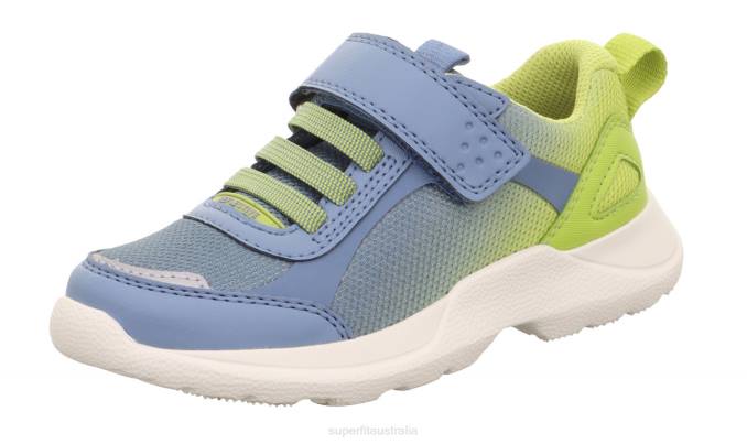 Superfit Blue/Light Green Kids & Teens RUSH - Sneakers low with Velcro Fastener Z6Z8533