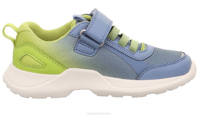 Superfit Blue/Light Green Kids & Teens RUSH - Sneakers low with Velcro Fastener Z6Z8533