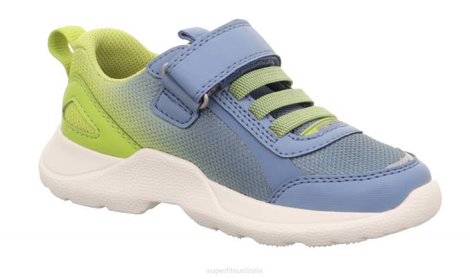 Superfit Blue/Light Green Kids & Teens RUSH - Sneakers low with Velcro Fastener Z6Z8533