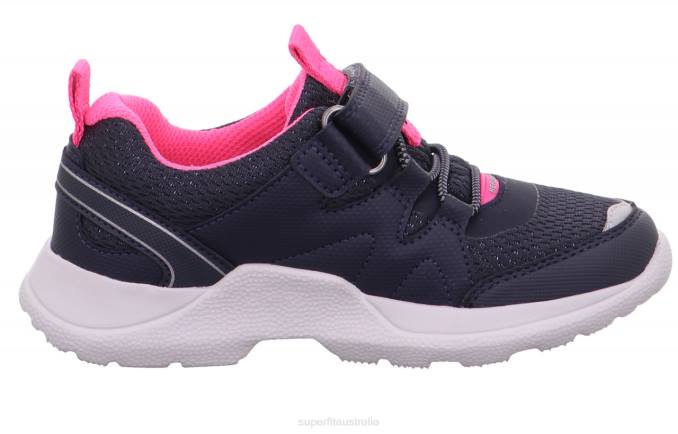 Superfit Blue/Pink Kids & Teens RUSH - Sneakers low with Velcro Fastener Z6Z8518