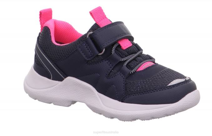 Superfit Blue/Pink Kids & Teens RUSH - Sneakers low with Velcro Fastener Z6Z8518