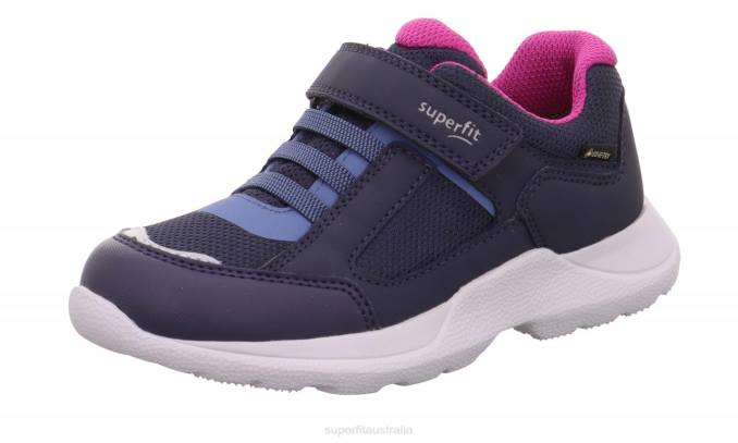 Superfit Blue/Pink Kids & Teens RUSH - Sneakers low with Velcro Fastener Z6Z8537