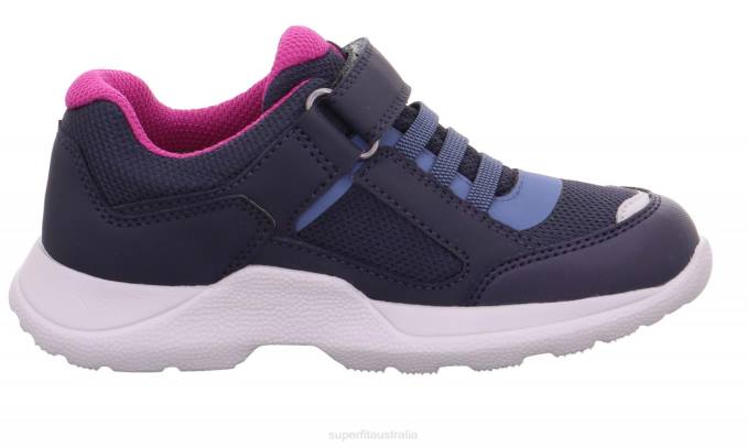 Superfit Blue/Pink Kids & Teens RUSH - Sneakers low with Velcro Fastener Z6Z8537