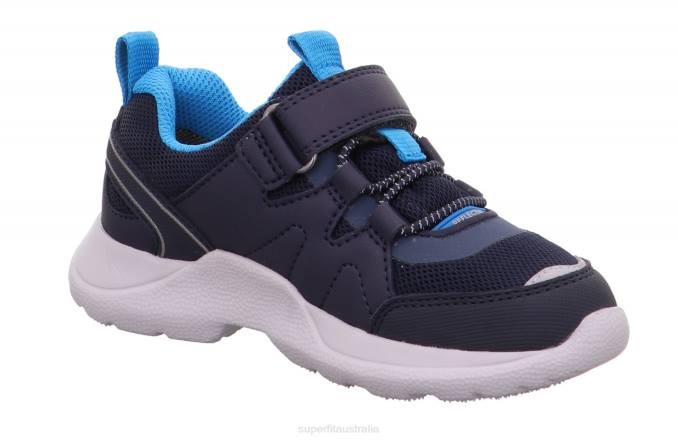 Superfit Blue/Turquoise Kids & Teens RUSH - Sneakers low with Velcro Fastener Z6Z8535