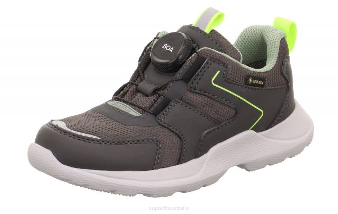 Superfit Grey/Light Green Kids & Teens RUSH - Sneakers low with BOA Fit System Z6Z8529