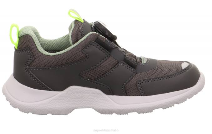 Superfit Grey/Light Green Kids & Teens RUSH - Sneakers low with BOA Fit System Z6Z8529