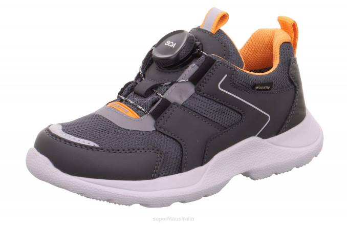 Superfit Grey/Orange Kids & Teens RUSH - Sneakers low with BOA Fit System Z6Z8536