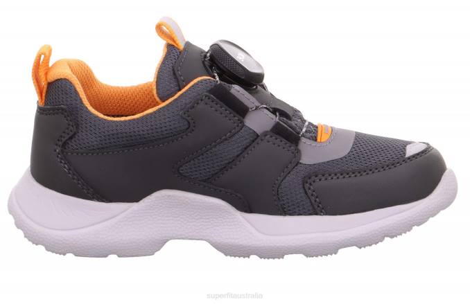 Superfit Grey/Orange Kids & Teens RUSH - Sneakers low with BOA Fit System Z6Z8536