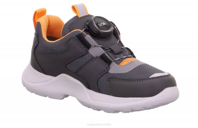 Superfit Grey/Orange Kids & Teens RUSH - Sneakers low with BOA Fit System Z6Z8536