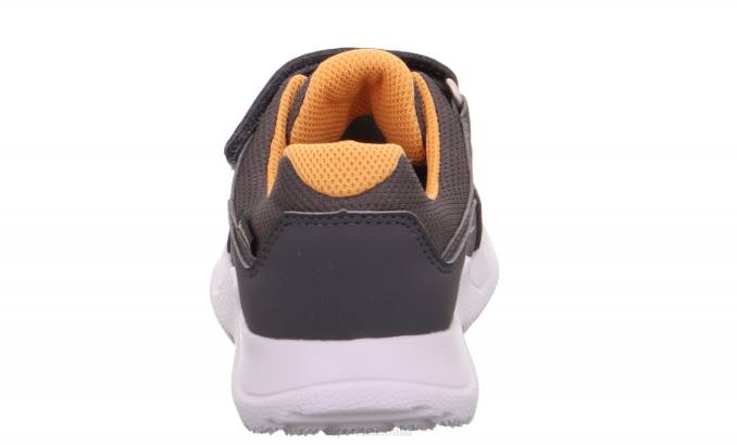 Superfit Grey/Orange Kids & Teens RUSH - Sneakers low with Velcro Fastener Z6Z8527