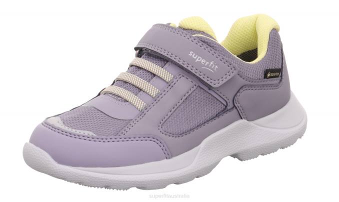 Superfit Purple/Yellow Kids & Teens RUSH - Sneakers low with Velcro Fastener Z6Z8534