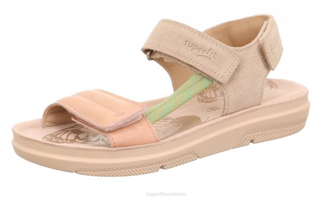 Superfit Beige Kids & Teens PALOMA - Sandal with Velcro Fastener Z6Z8874