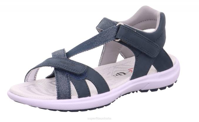 Superfit Blue Kids & Teens RAINBOW - Sandal with Velcro Fastener Z6Z8869