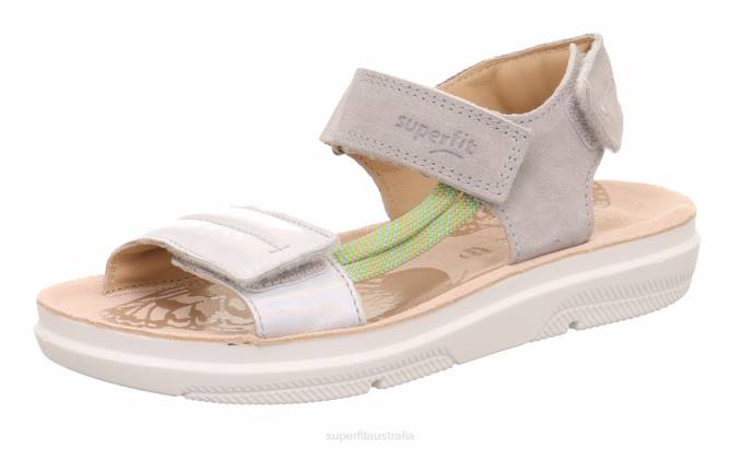 Superfit Light Grey Kids & Teens PALOMA - Sandal with Velcro Fastener Z6Z8878