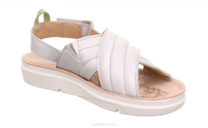 Superfit Silver Kids & Teens PALOMA - Sandal with Velcro Fastener Z6Z8870