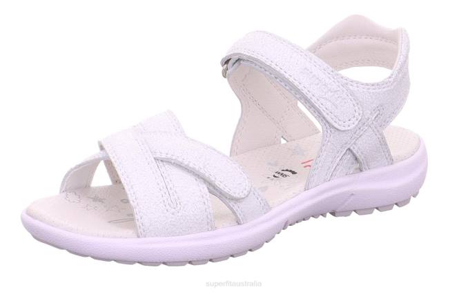 Superfit White Kids & Teens RAINBOW - Sandal with Velcro Fastener Z6Z8881