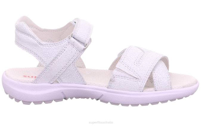 Superfit White Kids & Teens RAINBOW - Sandal with Velcro Fastener Z6Z8881