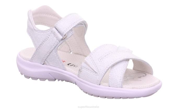 Superfit White Kids & Teens RAINBOW - Sandal with Velcro Fastener Z6Z8881