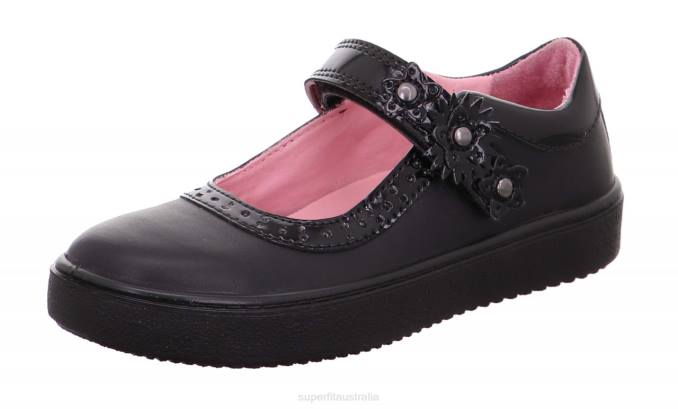 Superfit Black Toddlers HEAVEN - Ballerina with Velcro Fastener Z6Z8609