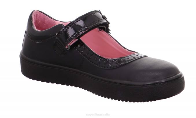 Superfit Black Toddlers HEAVEN - Ballerina with Velcro Fastener Z6Z8609