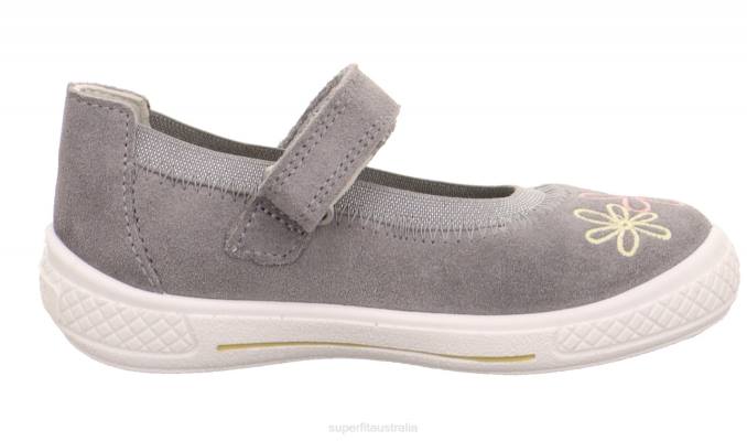 Superfit Light Grey Toddlers TENSY - Ballerina with Velcro Fastener Z6Z8608