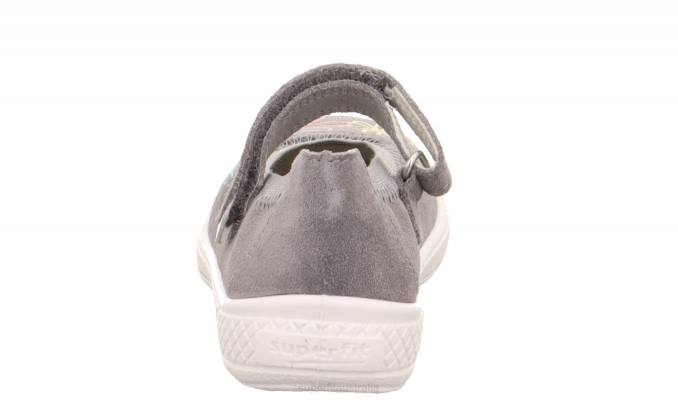 Superfit Light Grey Toddlers TENSY - Ballerina with Velcro Fastener Z6Z8608