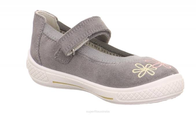 Superfit Light Grey Toddlers TENSY - Ballerina with Velcro Fastener Z6Z8608