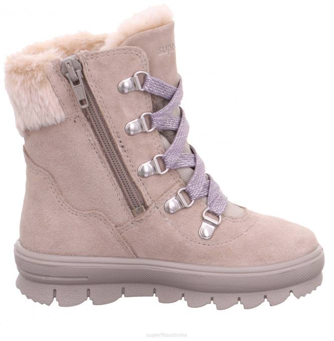 Superfit Beige/Purple Toddlers FLAVIA - Boot with Zip Z6Z8705