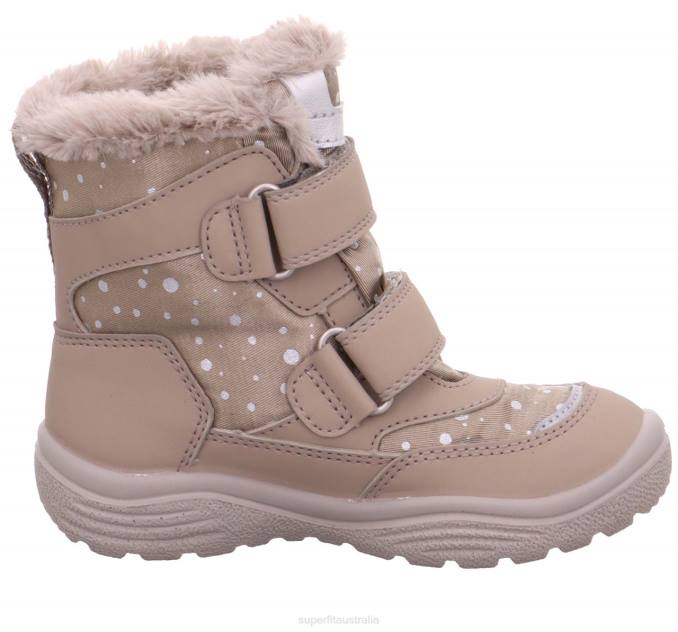 Superfit Beige Toddlers CRYSTAL - Boot with Velcro Fastener Z6Z8749