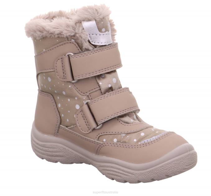 Superfit Beige Toddlers CRYSTAL - Boot with Velcro Fastener Z6Z8749