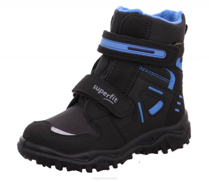 Superfit Black/Blue Toddlers HUSKY - Boot with Velcro Fastener Z6Z8701