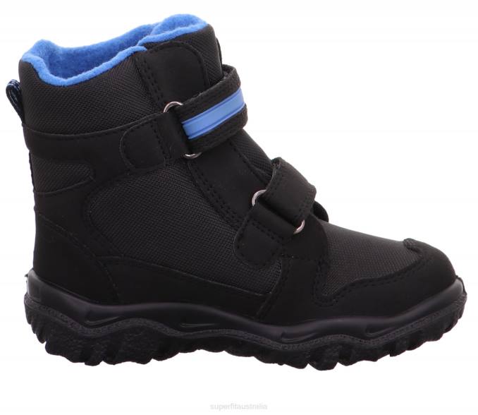 Superfit Black/Blue Toddlers HUSKY - Boot with Velcro Fastener Z6Z8701