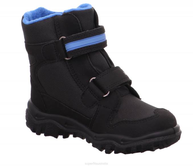 Superfit Black/Blue Toddlers HUSKY - Boot with Velcro Fastener Z6Z8701