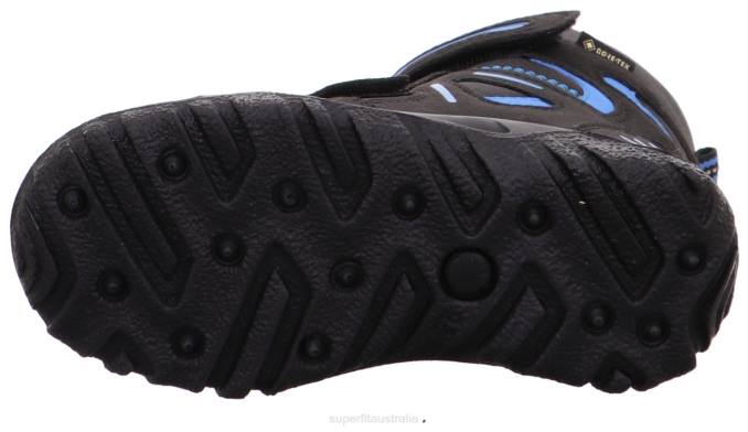 Superfit Black/Blue Toddlers HUSKY - Boot with Velcro Fastener Z6Z8701