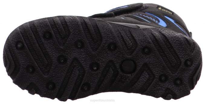 Superfit Black/Blue Toddlers HUSKY - Boot with Velcro Fastener Z6Z8701