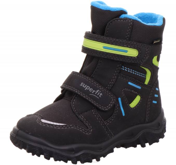 Superfit Black/Blue Toddlers HUSKY - Boot with Velcro Fastener Z6Z8723