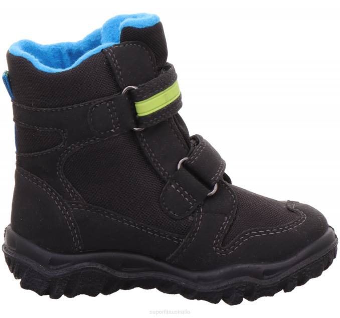 Superfit Black/Blue Toddlers HUSKY - Boot with Velcro Fastener Z6Z8723