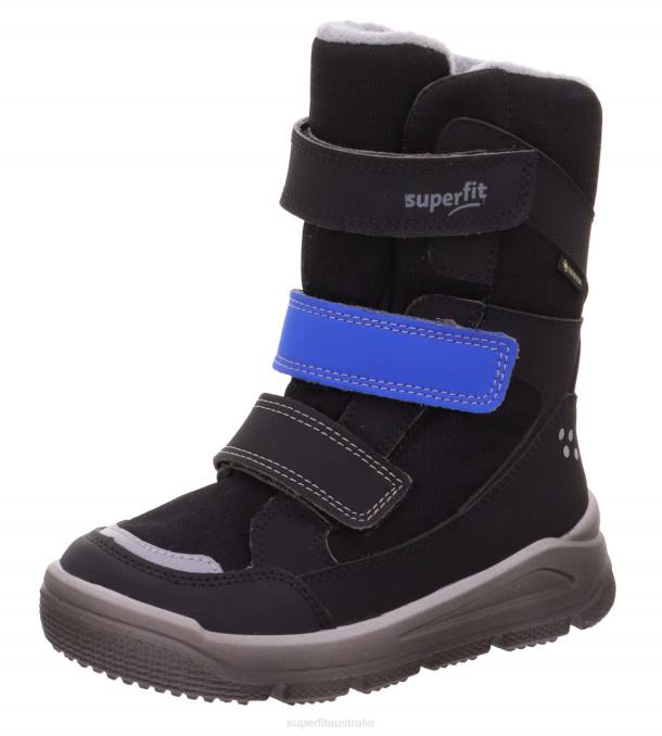 Superfit Black/Blue Toddlers MARS - Boot with Velcro Fastener Z6Z8710