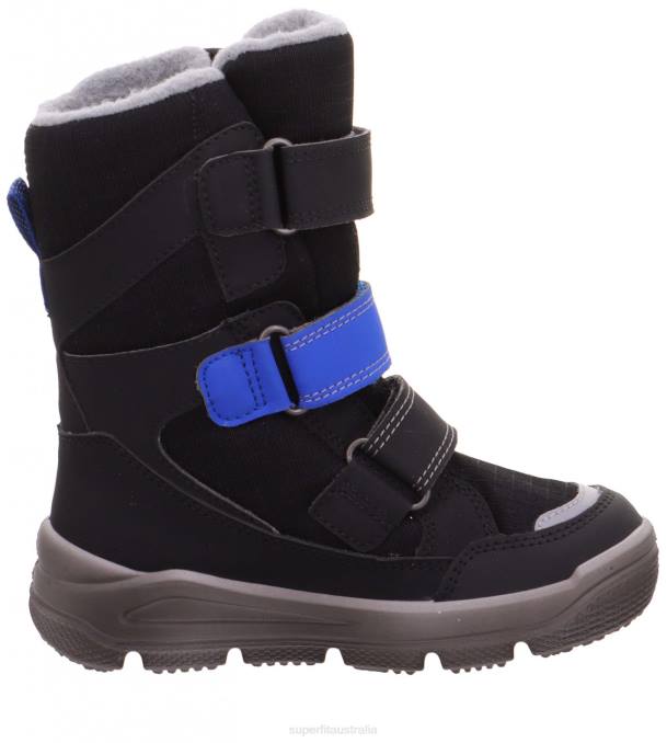 Superfit Black/Blue Toddlers MARS - Boot with Velcro Fastener Z6Z8710