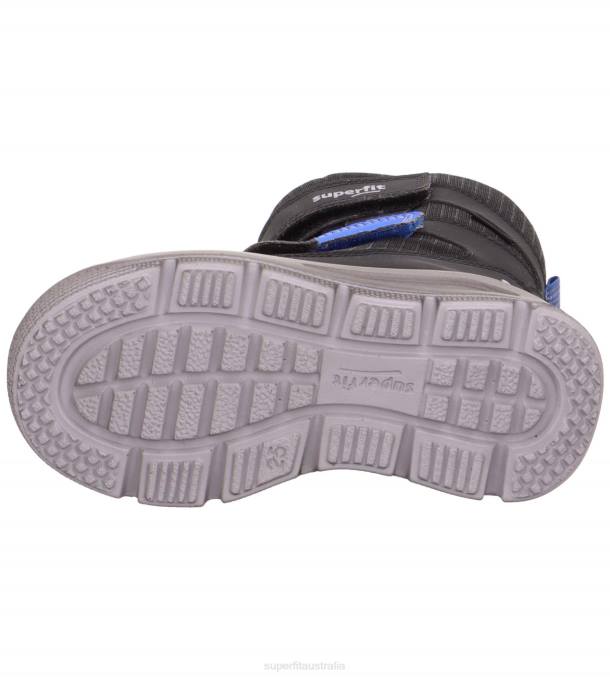 Superfit Black/Blue Toddlers MARS - Boot with Velcro Fastener Z6Z8710